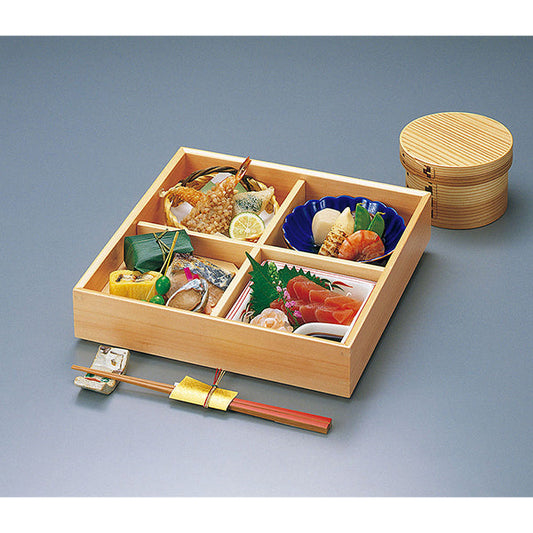 ヤマコー 木和美・松花堂弁当（四ツ仕切付）（27048）