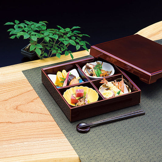 ヤマコー 裏木曽春慶塗 松花堂弁当（27436）