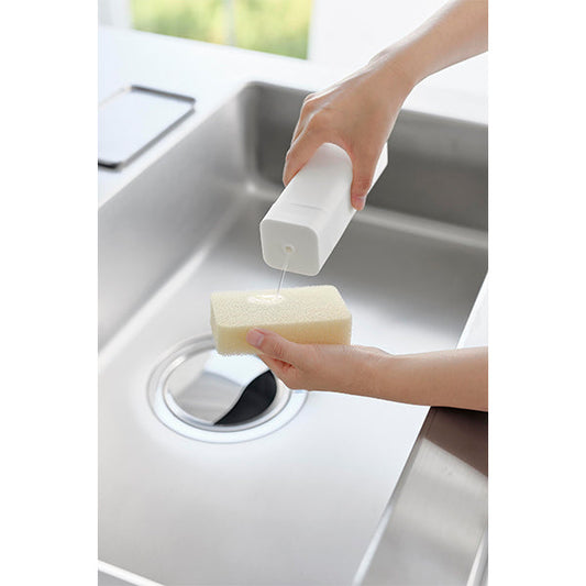 山崎実業 tower シリコーン食器用洗剤詰め替えボトル ホワイト 3777