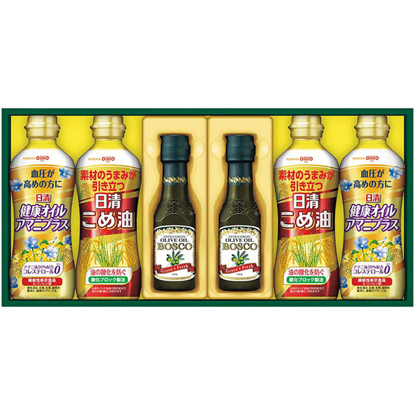 【冬ギフト】日清 ボスコオリーブオイル＆ヘルシーオイルギフト