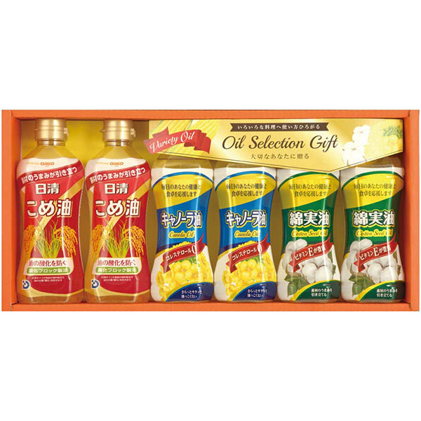 【冬ギフト】日清こめ油＆キャノーラ油・綿実油ギフト