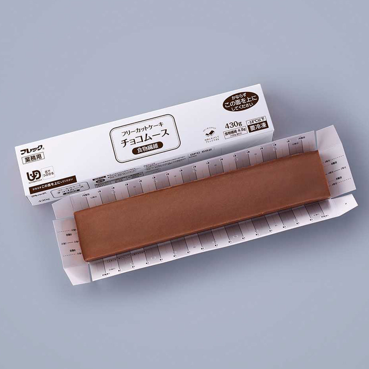 フレック フリーカットケーキ チョコムース（食物繊維）430g 冷凍