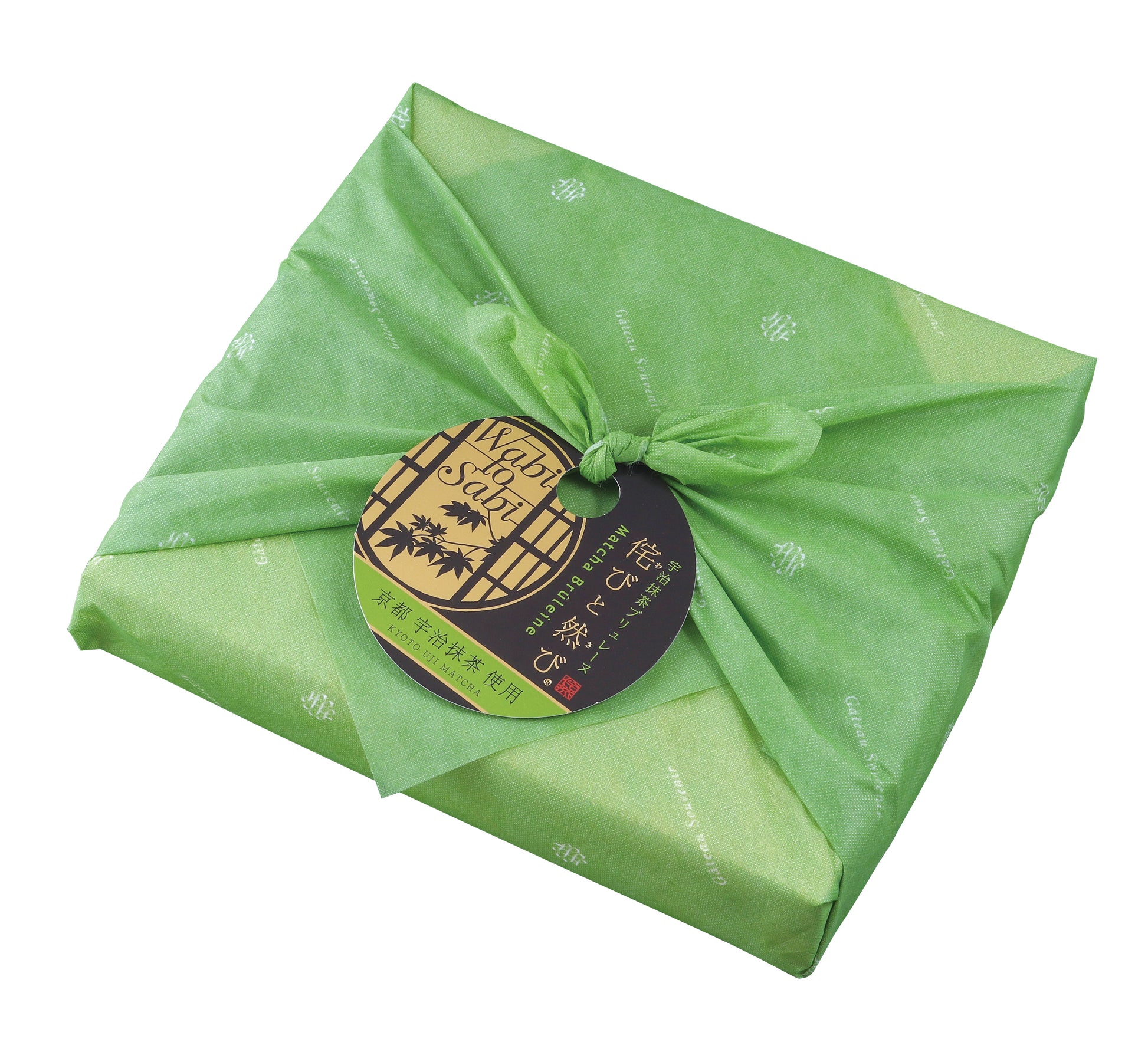 宇治抹茶ブリュレーヌ「侘びと然び」 10個入（風呂敷包）