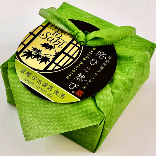 宇治抹茶ブリュレーヌ「侘びと然び」 N 3個入（風呂敷包）