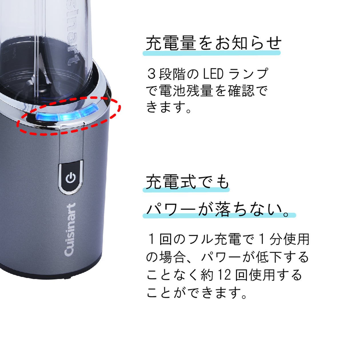 クイジナート コードレス充電式パーソナルブレンダー RPB-100J