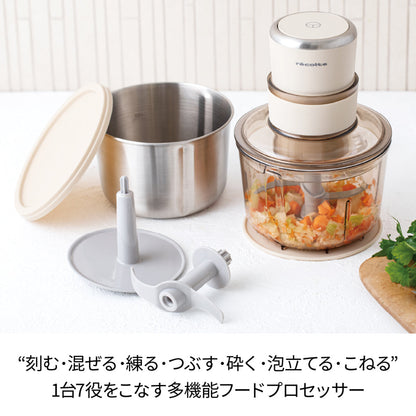 レコルト フードプロセッサーコンボ クリームホワイト RCP-6（W）