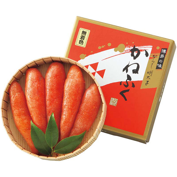 【冬ギフト】「かねふく」無着色明太子（赤樽）