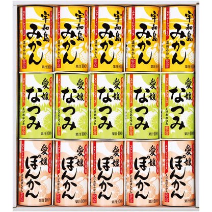 【夏ギフト】愛工房 愛媛県産柑橘ストレートジュースセット（紙容器）