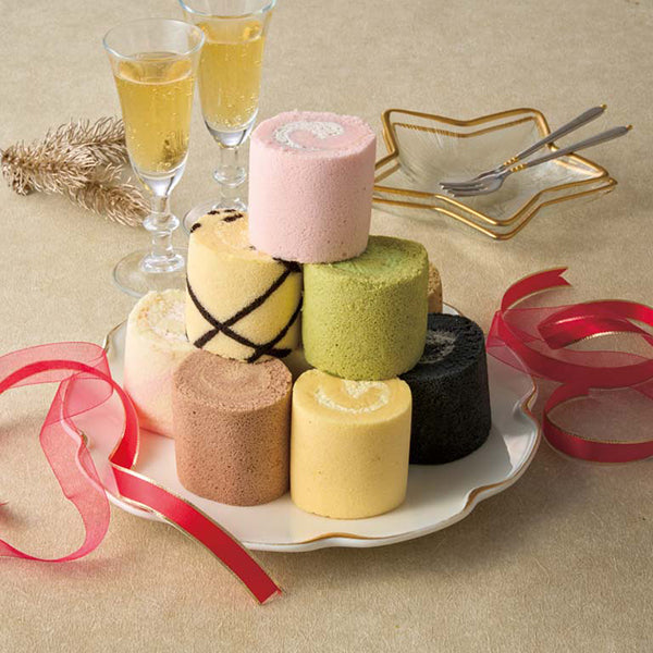 【冬ギフト】「新杵堂」ロールケーキタワー
