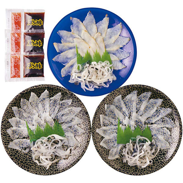 【冬ギフト】とらふぐ刺身・真ふぐたたきセット