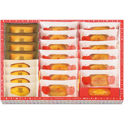 【冬ギフト】「アンリ・シャルパンティエ」スマイルフォー東北-フロム芦屋 ケーク･フロマージュ･アソート＜林檎＞