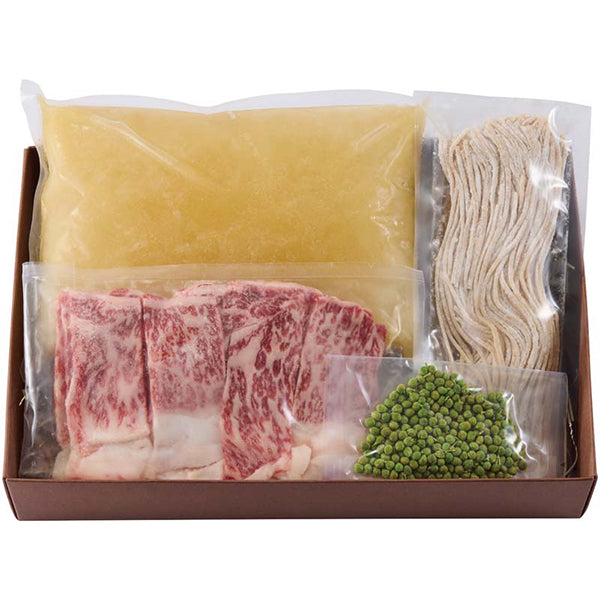 【冬ギフト】京都「緒方」監修 黒毛和牛サーロインのしゃぶしゃぶ（白味噌と実山椒仕立て）