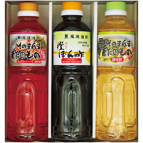 【冬ギフト】尾道造酢　そのまんま酢のものと橙ぽん酢セット