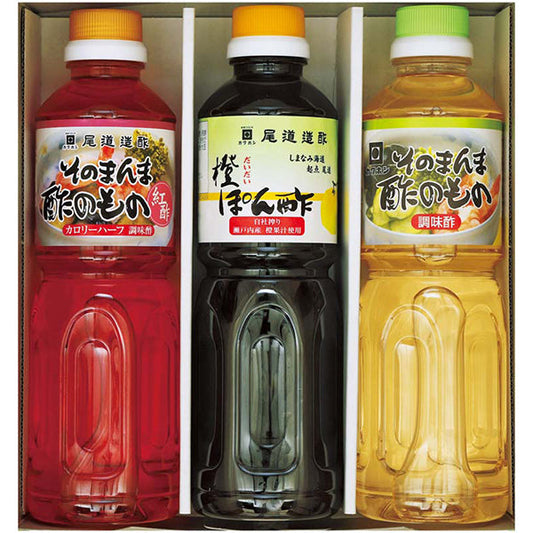 【冬ギフト】尾道造酢　そのまんま酢のものと橙ぽん酢セット