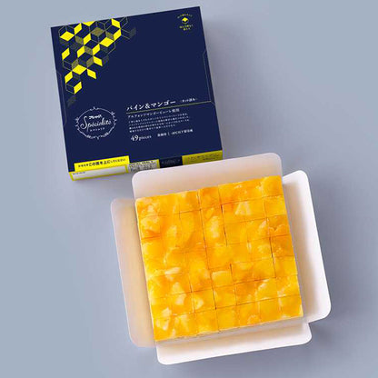 フレック カット済みケーキ パイン＆マンゴー（アルフォンソマンゴーピューレ使用）