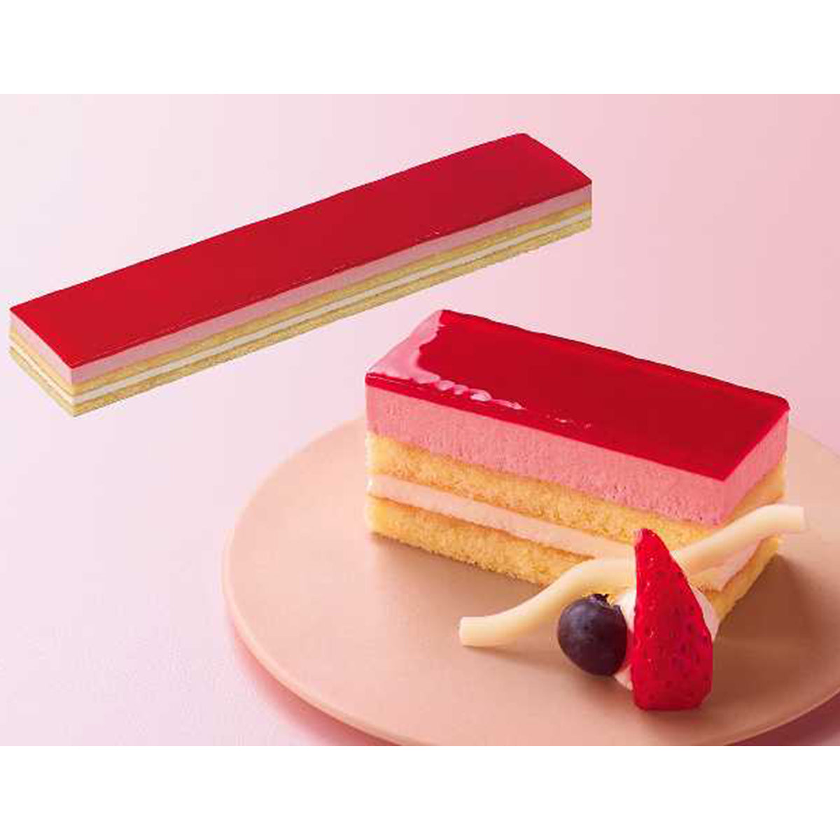 フレック フリーカットケーキ 福岡県産あまおうのムース 450g 冷凍