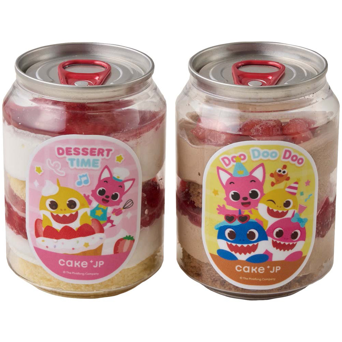 【夏ギフト】Pinkfong＆Baby Shark ケーキ缶セット