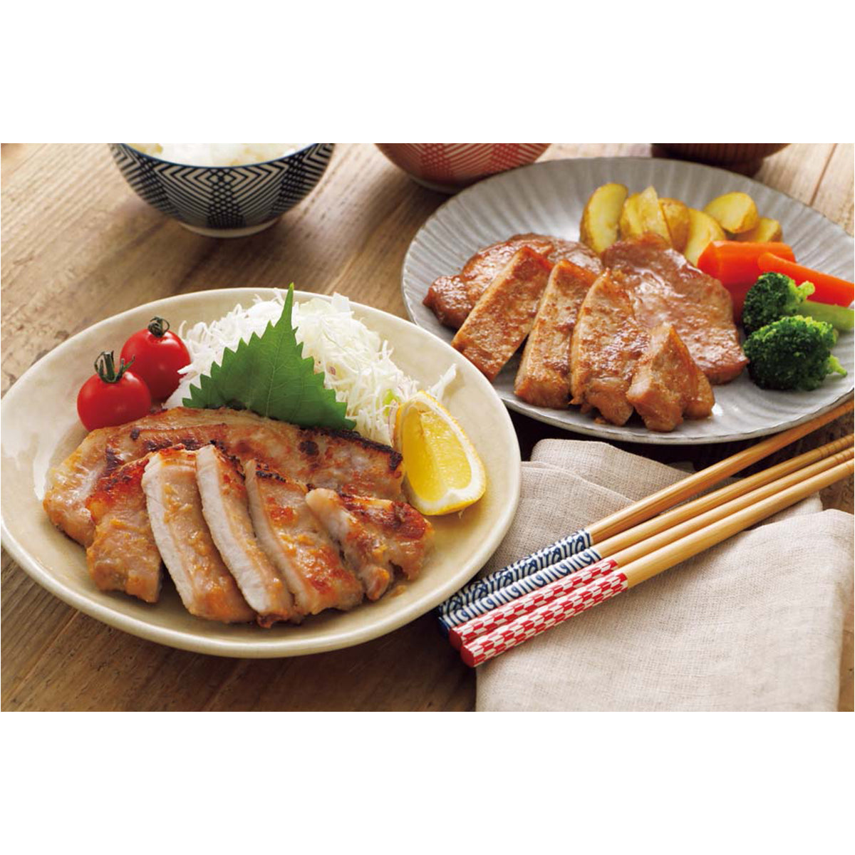 【夏ギフト】やまと豚 味噌漬・ロースステーキセット