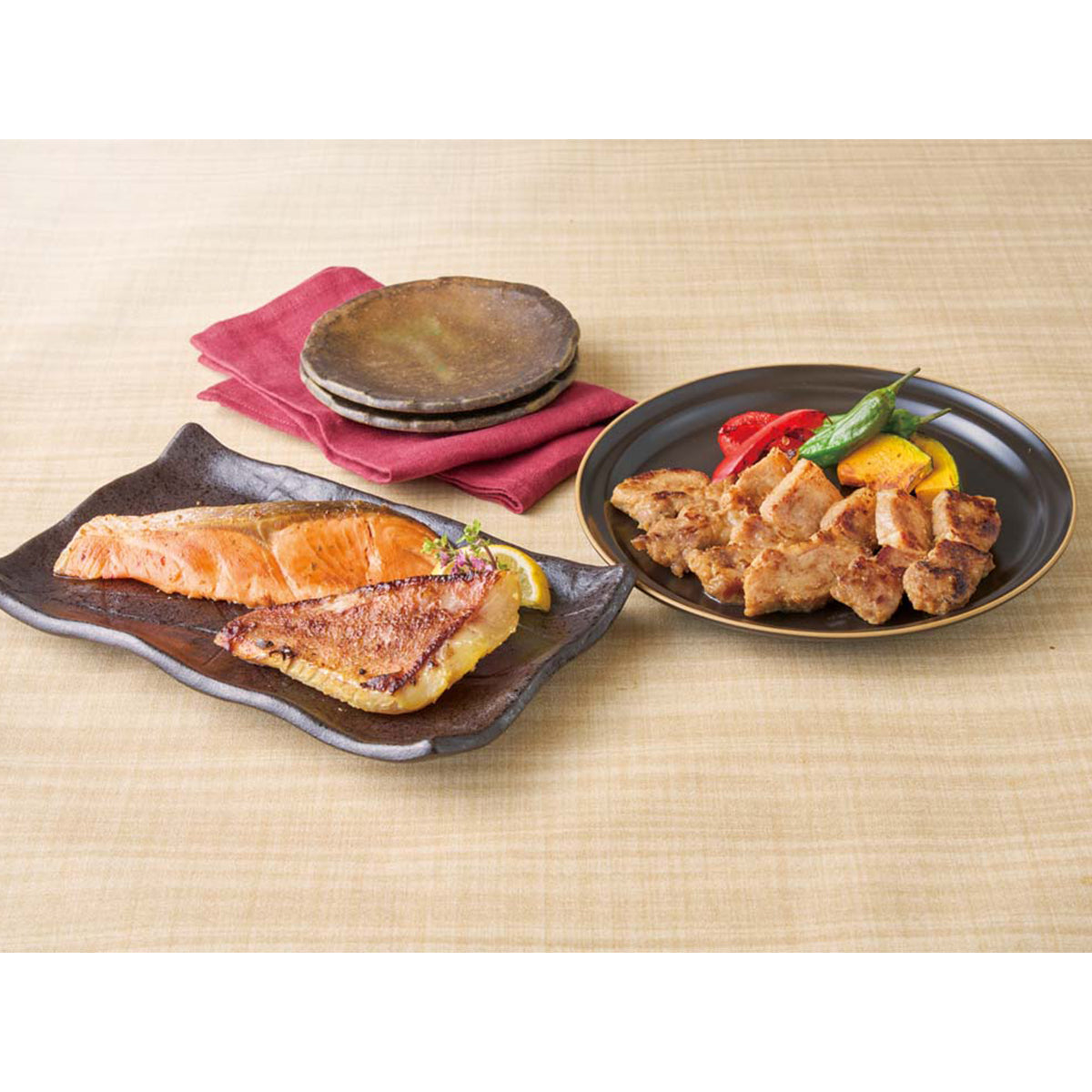 【夏ギフト】レンジ調理 骨取り西京漬魚＆豚ロース味噌漬け