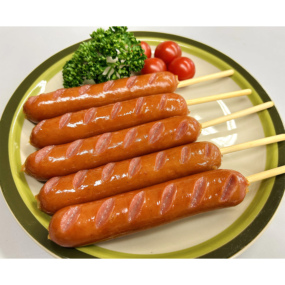 昔亭 串付きフランクC&P90R 900g（10本）冷凍
