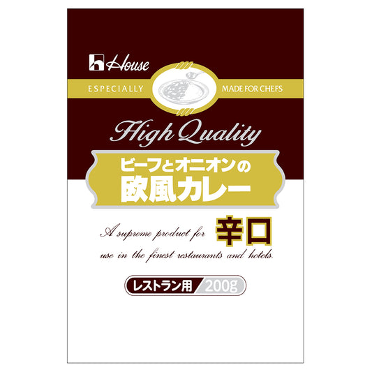 ハウス ビーフとオニオンの欧風カレー 辛口 200g