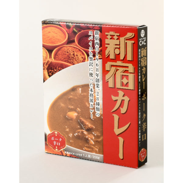 カレーショップC&C 新宿カレーポーク 辛口 200g×30個【まとめ買い】【送料無料】