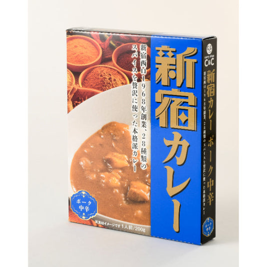 カレーショップC&C 新宿カレーポーク 中辛 200g×30個【まとめ買い】【送料無料】