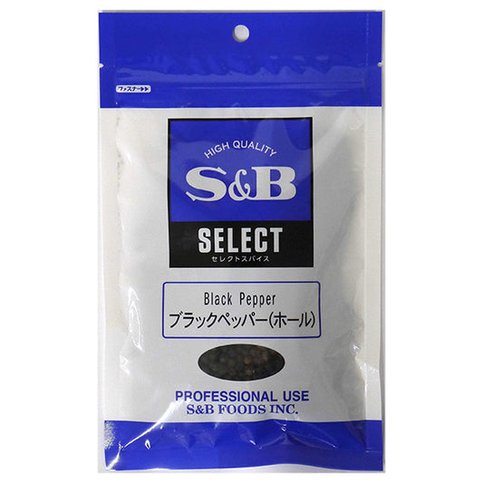 S&B セレクトスパイス ブラックペッパーホール 100g 袋