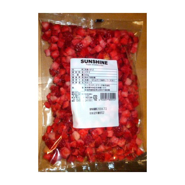 Wismettacフーズ モロッコ産 冷凍イチゴダイス 500g