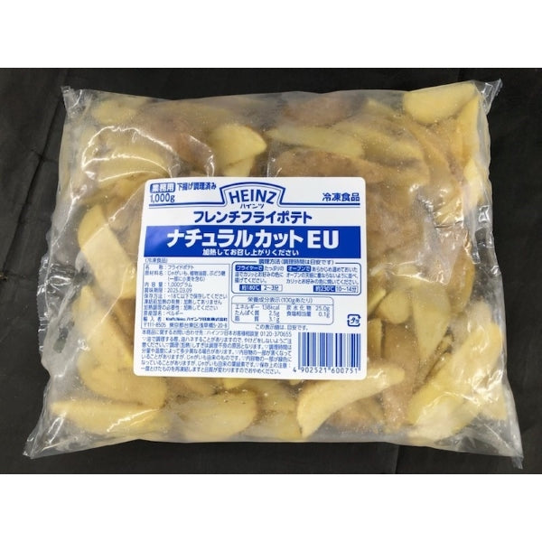 ハインツ（ベルギー産）フレンチフライポテトナチュラルカット（プレサイズ）1kg 冷凍【終売】