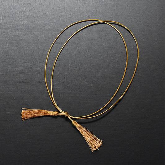 ヤマコー 重箱用二重ゴム房ひも 金（50本入）46cm（27359）