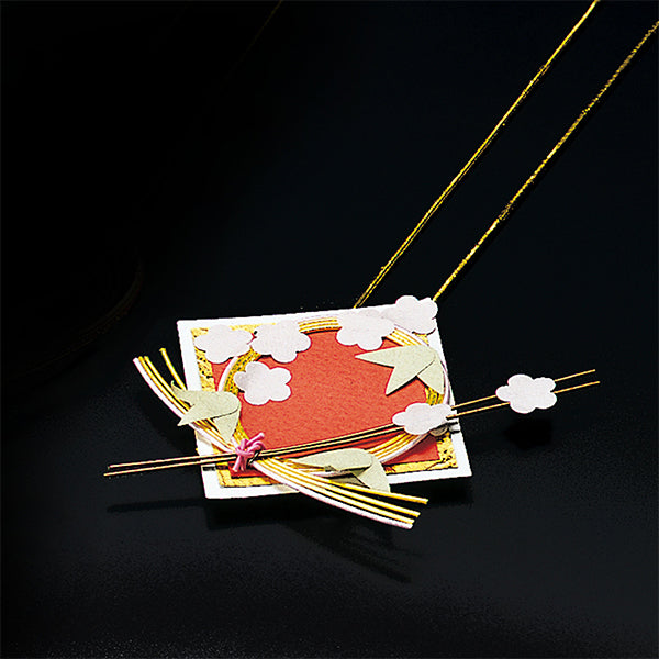ヤマコー 水引重箱飾り（金丸ゴムひも付）松竹梅（25861）