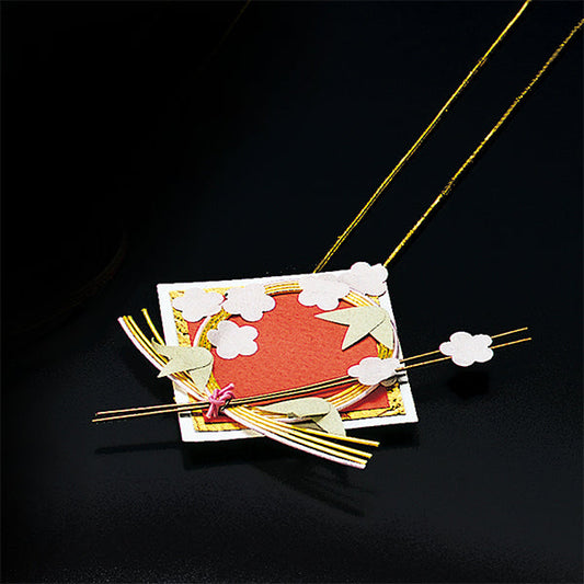 ヤマコー 水引重箱飾り（金丸ゴムひも付）松竹梅（25861）