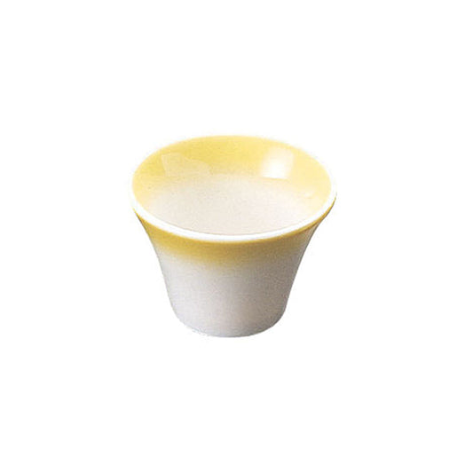 ヤマコー 陶器・反り丸型珍味入 黄吹（26721）