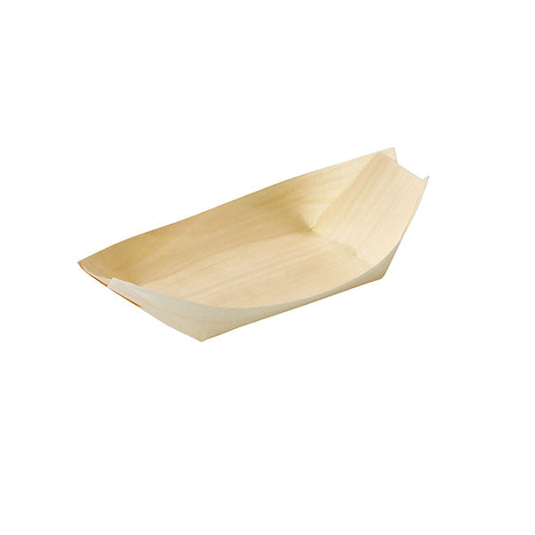 ヤマコー 経木容器（ポプラ）舟皿（100枚入）6寸（23588）