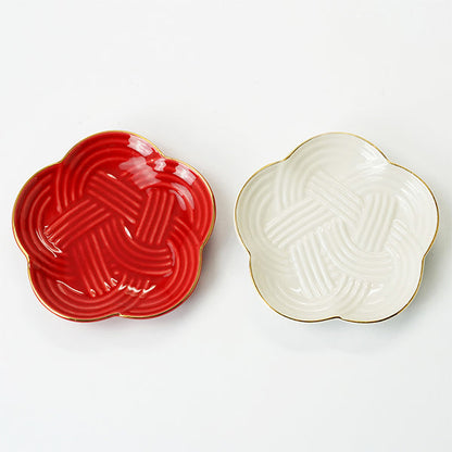 ヤマコー 結び小皿 白（27922）