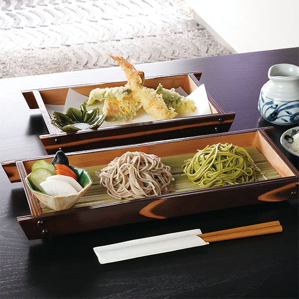 ヤマコー 焼杉・舟形盛皿（小）（32533）