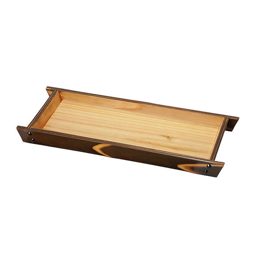 ヤマコー 焼杉・舟形盛皿 皿のみ（32531）