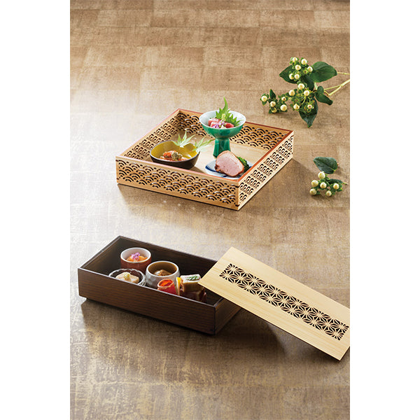 ヤマコー ひのき細密盛器 青海波（27575）