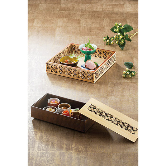 ヤマコー ひのき細密盛器 青海波（27575）