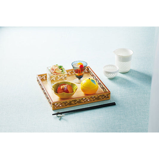 ヤマコー ひのき細密膳 麻の葉（28015）