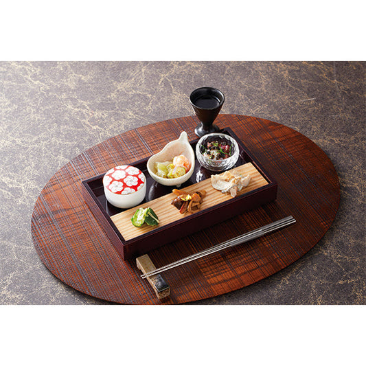 ヤマコー タモ料理皿 細（38195）