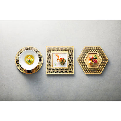 ヤマコー ひのき細密・プレート 正角・胡麻（38164）