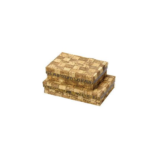 ヤマコー 竹皮弁当箱（内側紙貼）網代 小（22643）
