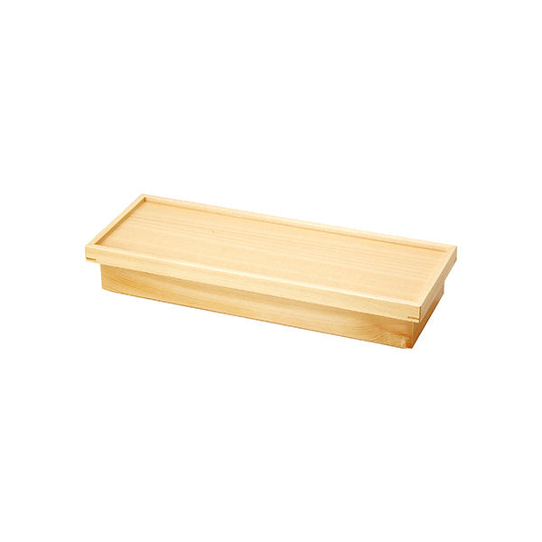ヤマコー 檜・長手弁当（三ツ仕切）ノンスリップ蓋付（38662）