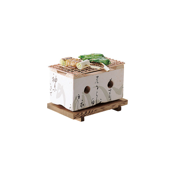 ヤマコー 長角飛騨コンロ（小）白（21411）