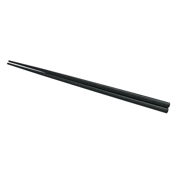 PBT四角木目箸（10膳入）黒 21cm 90021370【送料込み】