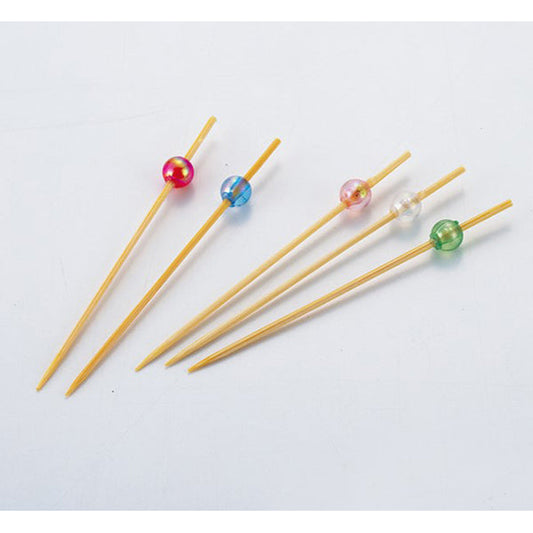 ヤマコー ビーズ串 7cm 青 50本入（21095）