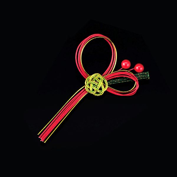 ヤマコー 水引祝い飾り 松梅/南天（両面テープ付）100ケ入（26094）