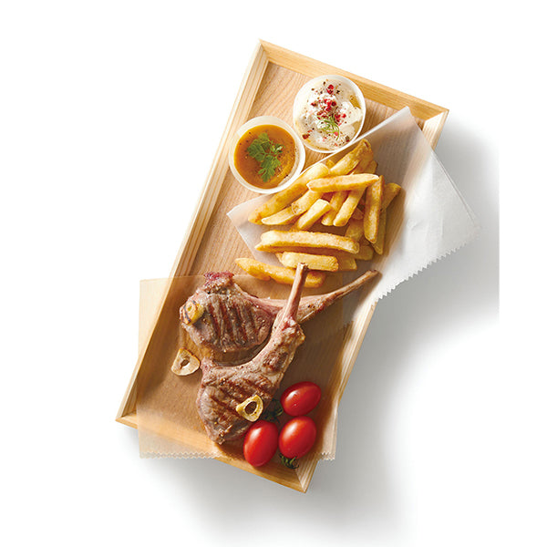 ヤマコー 経木容器（ポプラ）丸型 100枚入 中（23594）